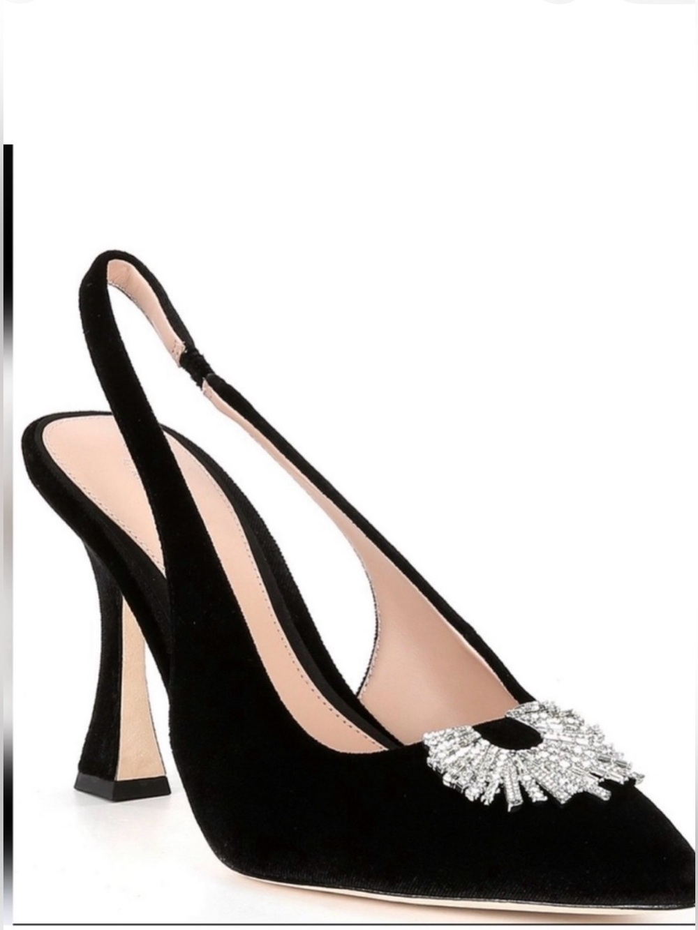 Antonio Melani x Born on Fifth, the Millie Velvet Jewel Ornament Slingback Pump